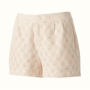 LC Lauren Conrad | Women’s Lace White Tan Casual Summer Shorts
